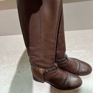 Tory Burch Leather Riding Boots